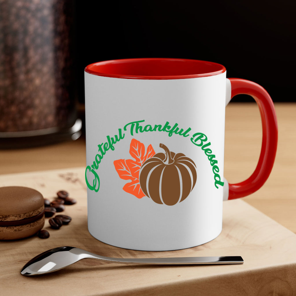 Grateful Thankful Blessed 214#- fall-Mug / Coffee Cup