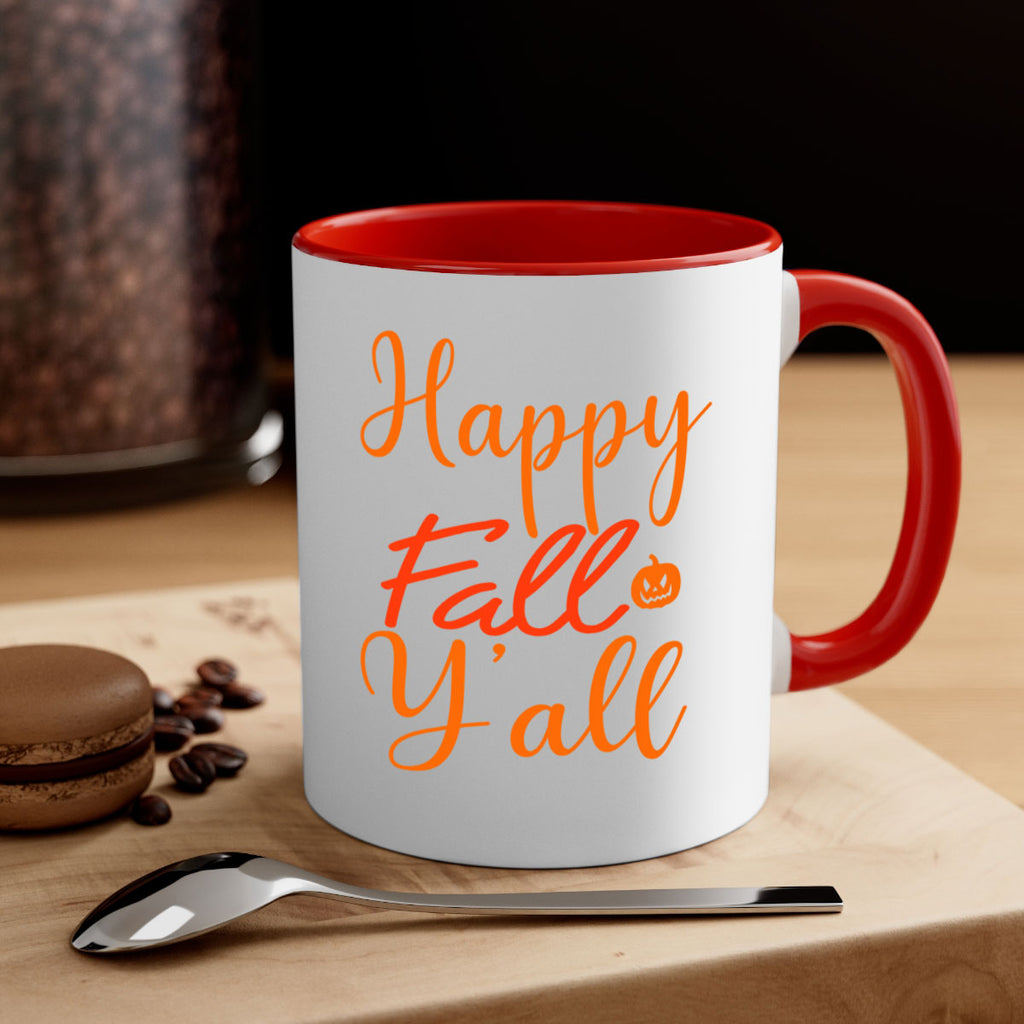 Happy Fall Yall Design 233#- fall-Mug / Coffee Cup