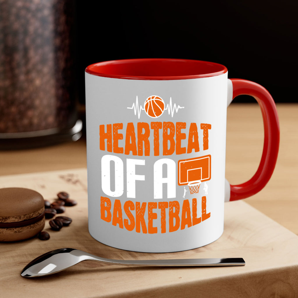 Heartbeat of a basketball 2299#- basketball-Mug / Coffee Cup