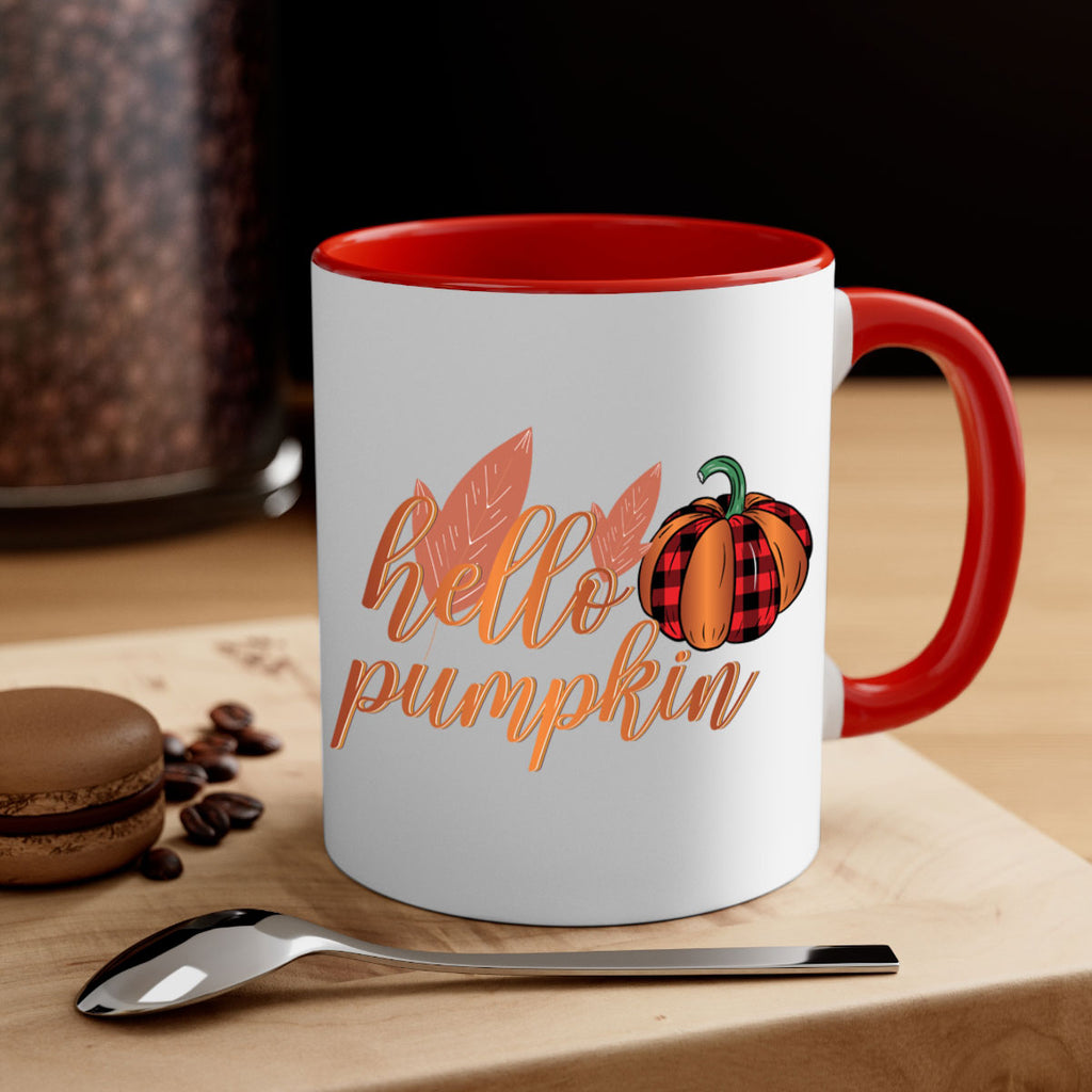 Hello Pumpkin 294#- fall-Mug / Coffee Cup