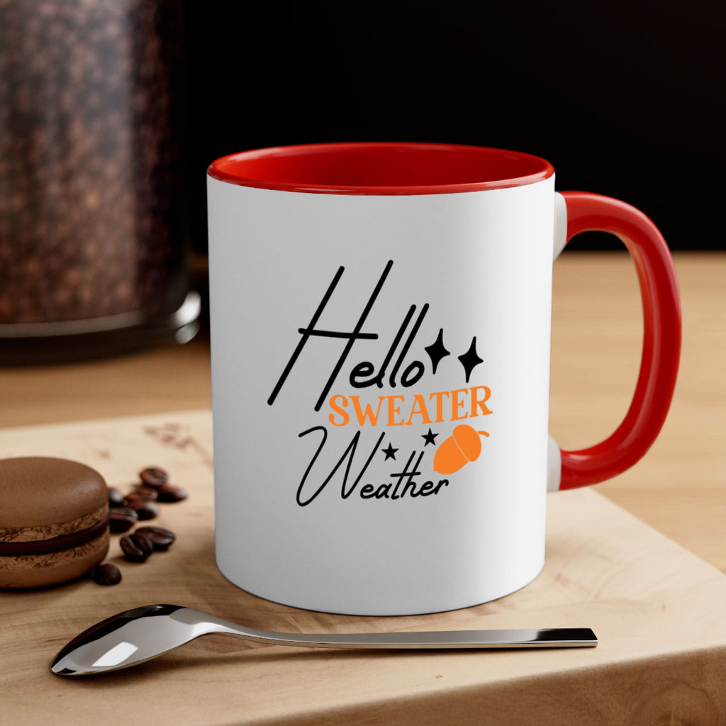 Hello Sweater Weather 296#- fall-Mug / Coffee Cup