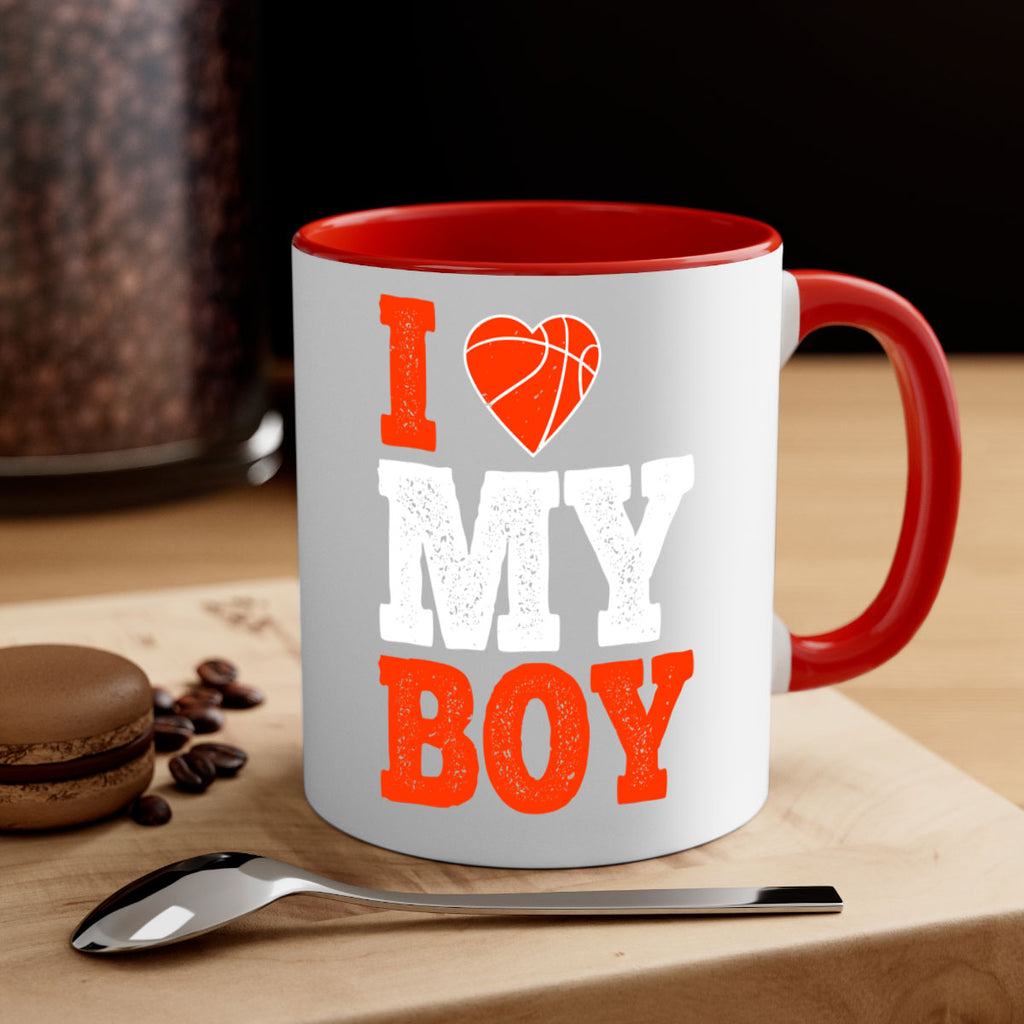 I love my boy 2254#- basketball-Mug / Coffee Cup