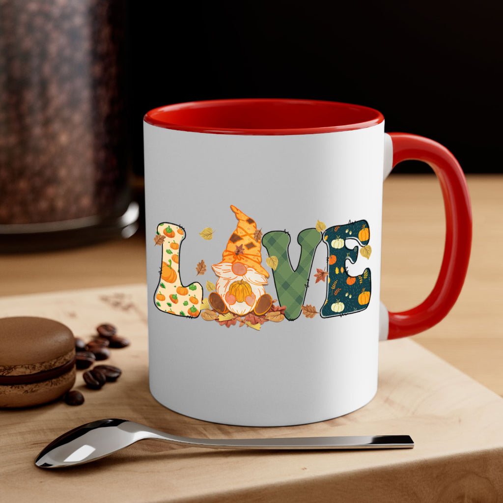LOVEFallAutumnGnome 415#- fall-Mug / Coffee Cup