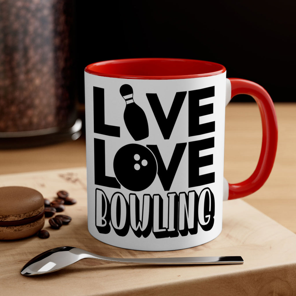 Live Love Bowling 833#- bowling-Mug / Coffee Cup