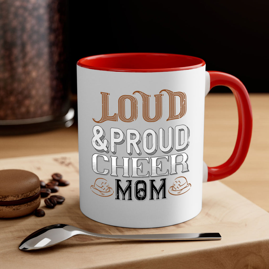 Loud proud cheer mom 763#- football-Mug / Coffee Cup
