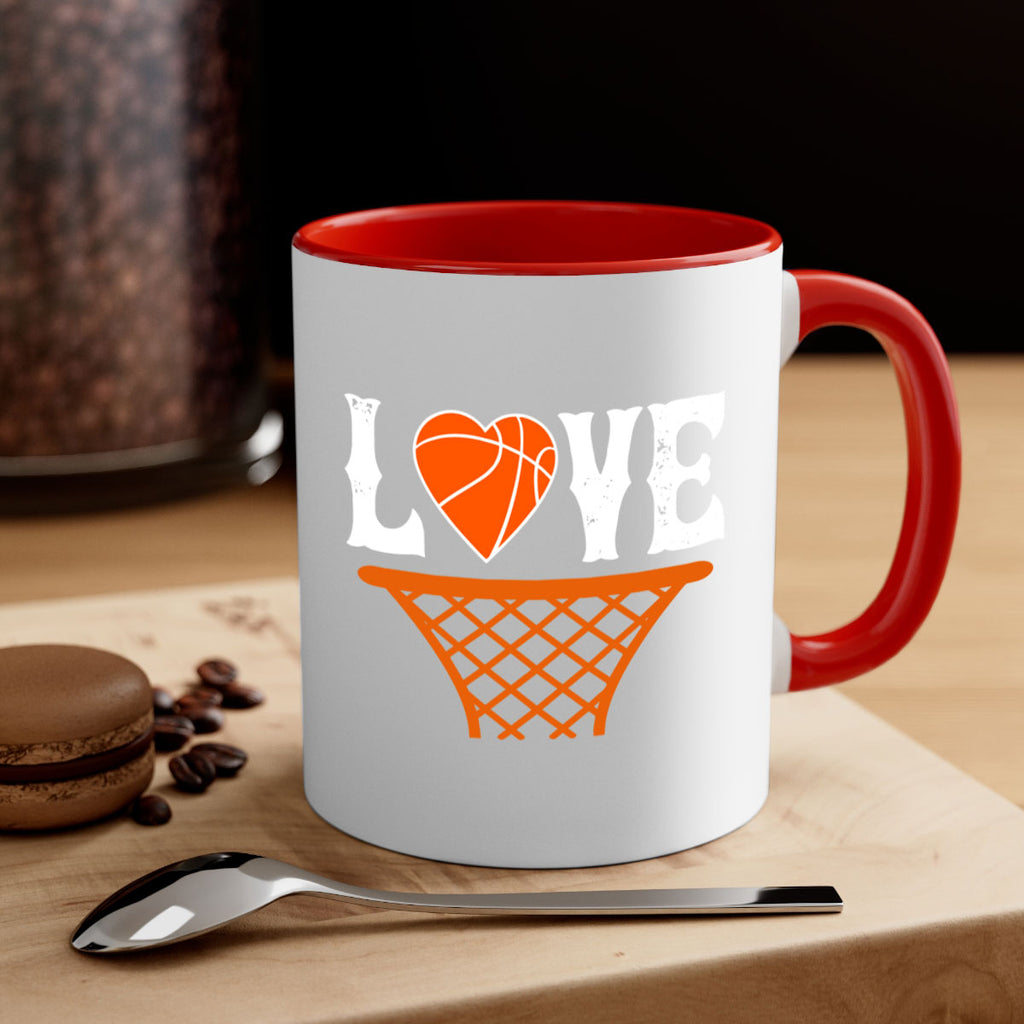 Love 704#- basketball-Mug / Coffee Cup