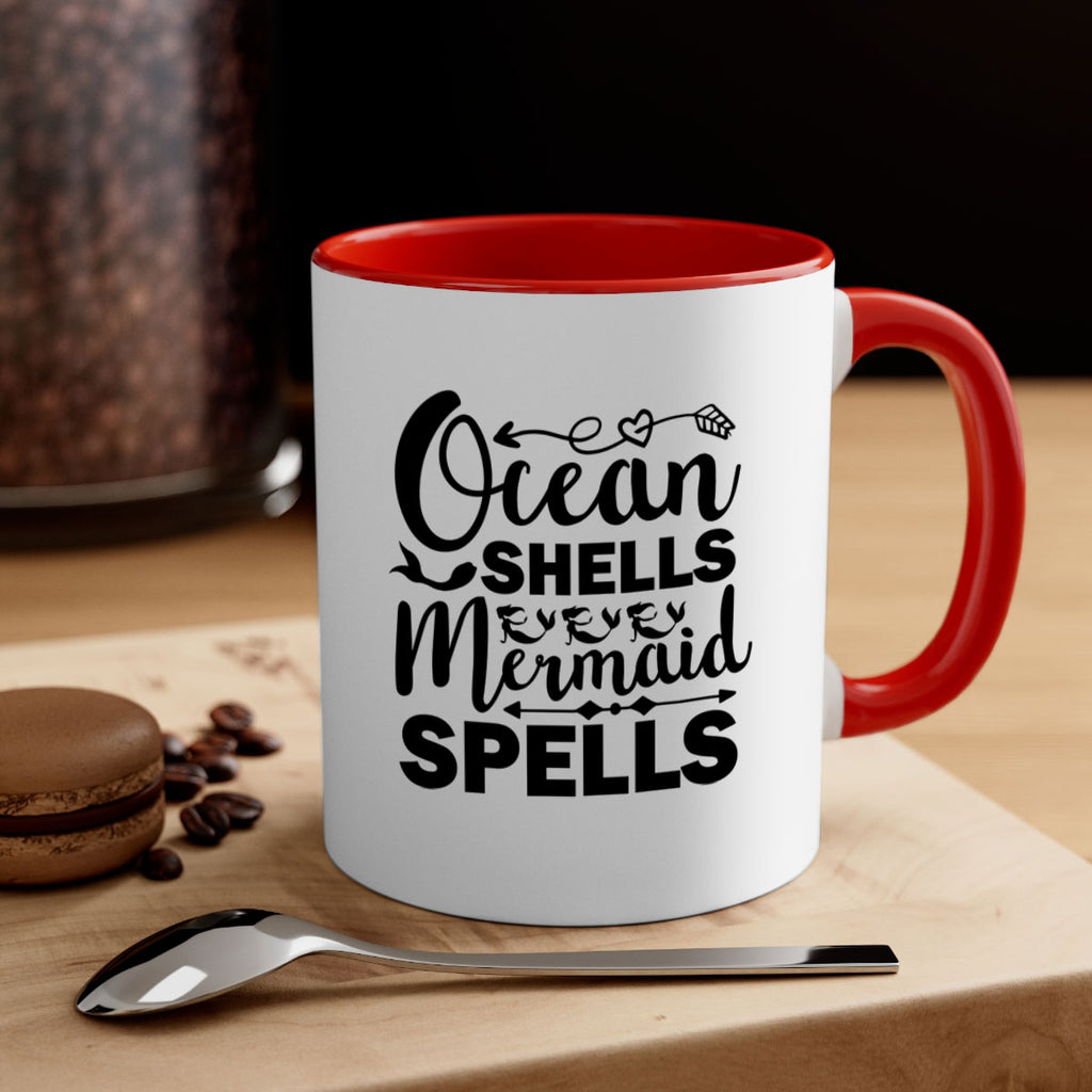Ocean Shells Mermaid Spells 521#- mermaid-Mug / Coffee Cup