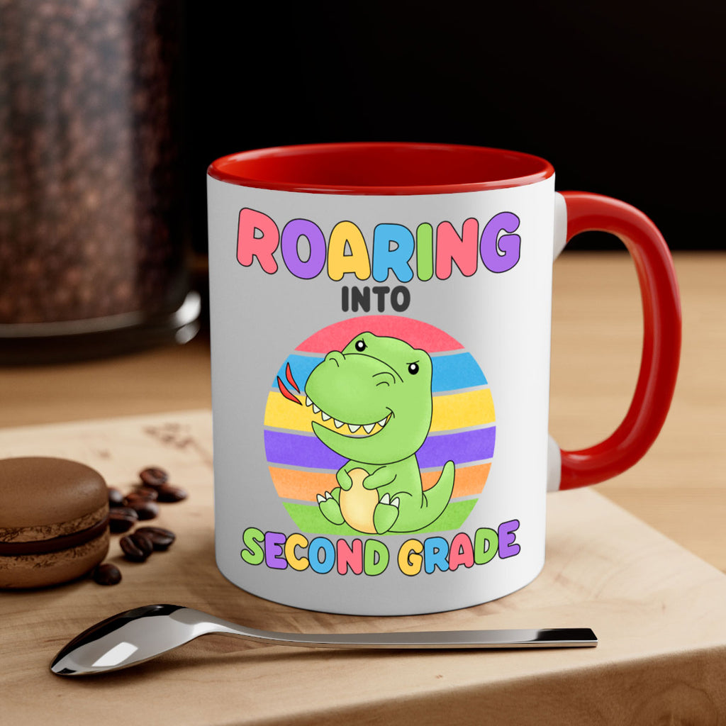 Roaring to 2nd Grade Trex 23#- second grade-Mug / Coffee Cup