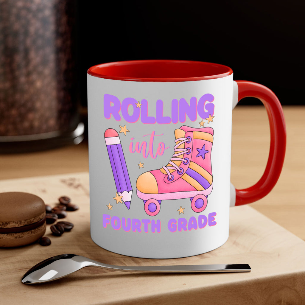 Rolling into 4th Grade 25#- 4th grade-Mug / Coffee Cup