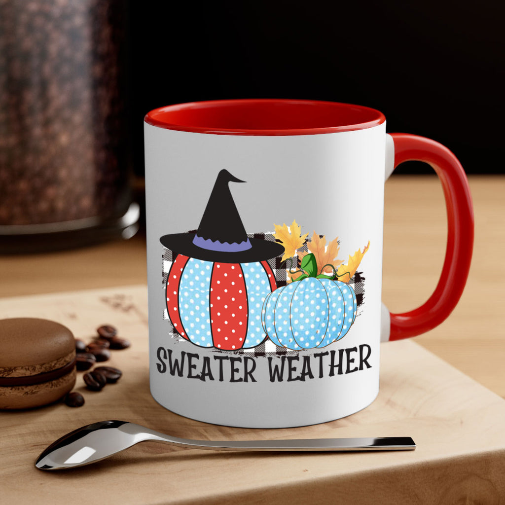 Sweater Weather Pumpkin Gnome 586#- fall-Mug / Coffee Cup