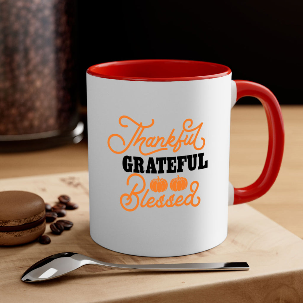 Thankful Grateful Blessed 604#- fall-Mug / Coffee Cup