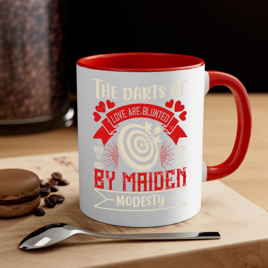 The darts of love are blunted by maiden modesty 1795#- darts-Mug / Coffee Cup