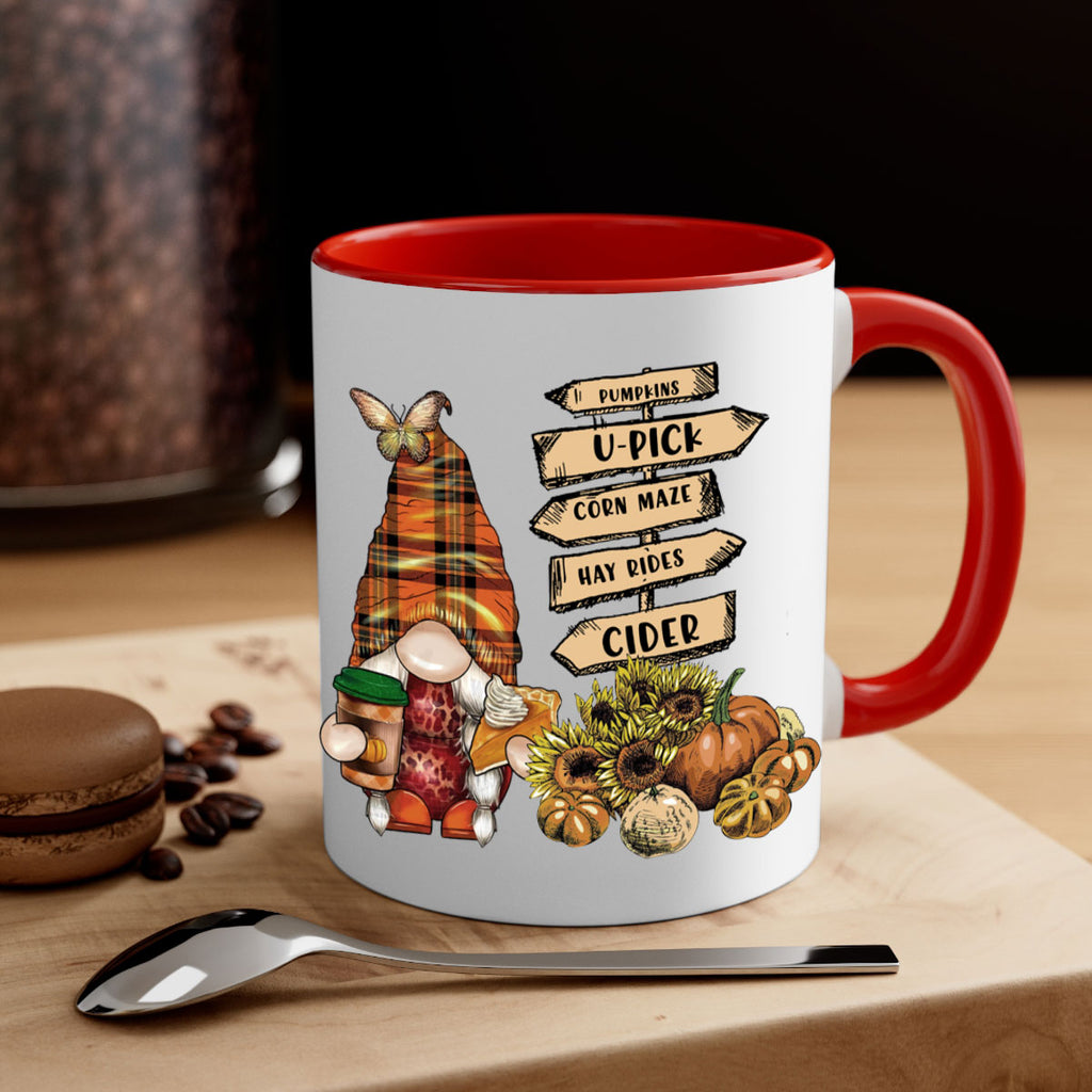 VintageFallGnome 625#- fall-Mug / Coffee Cup