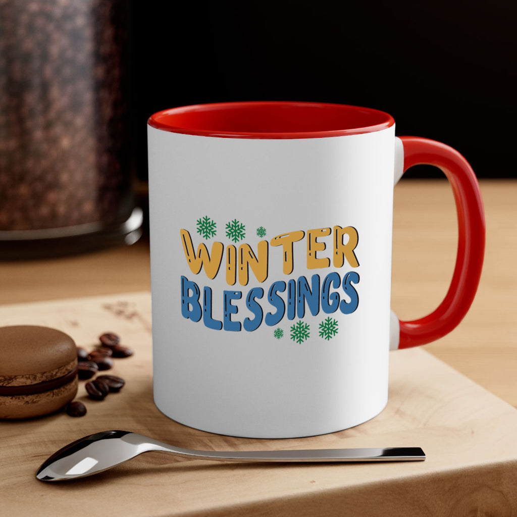 Winter Blessings 547#- winter-Mug / Coffee Cup