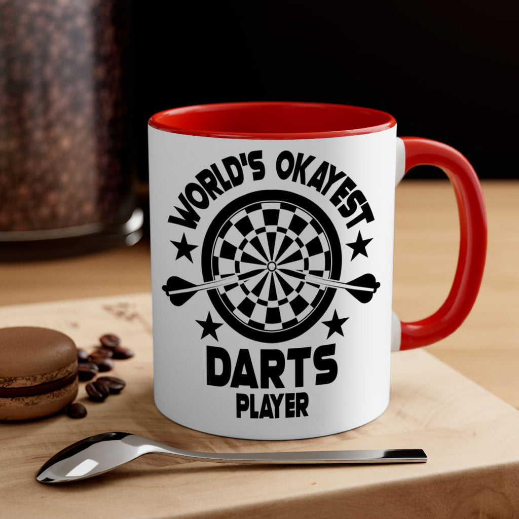 Worlds okayest Darts player 28#- darts-Mug / Coffee Cup
