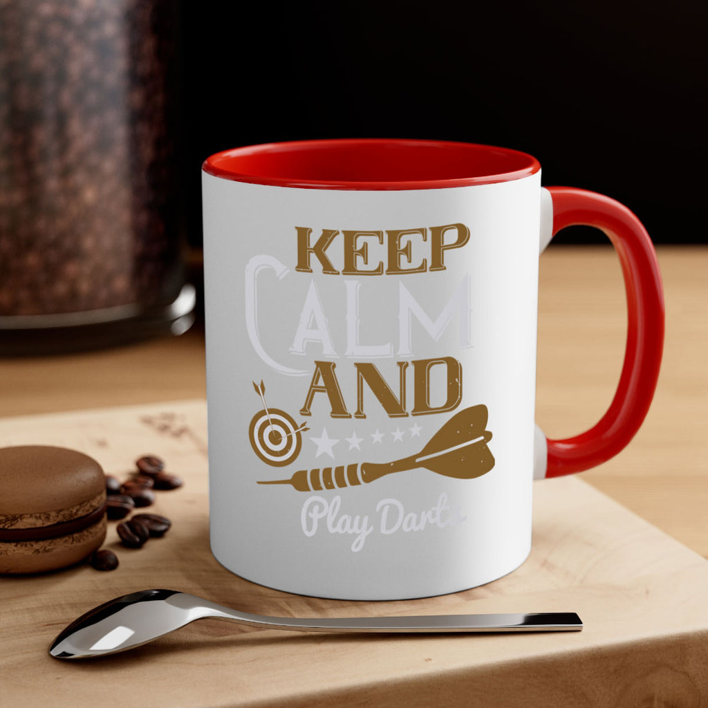 keep calm and play darts 1985#- darts-Mug / Coffee Cup