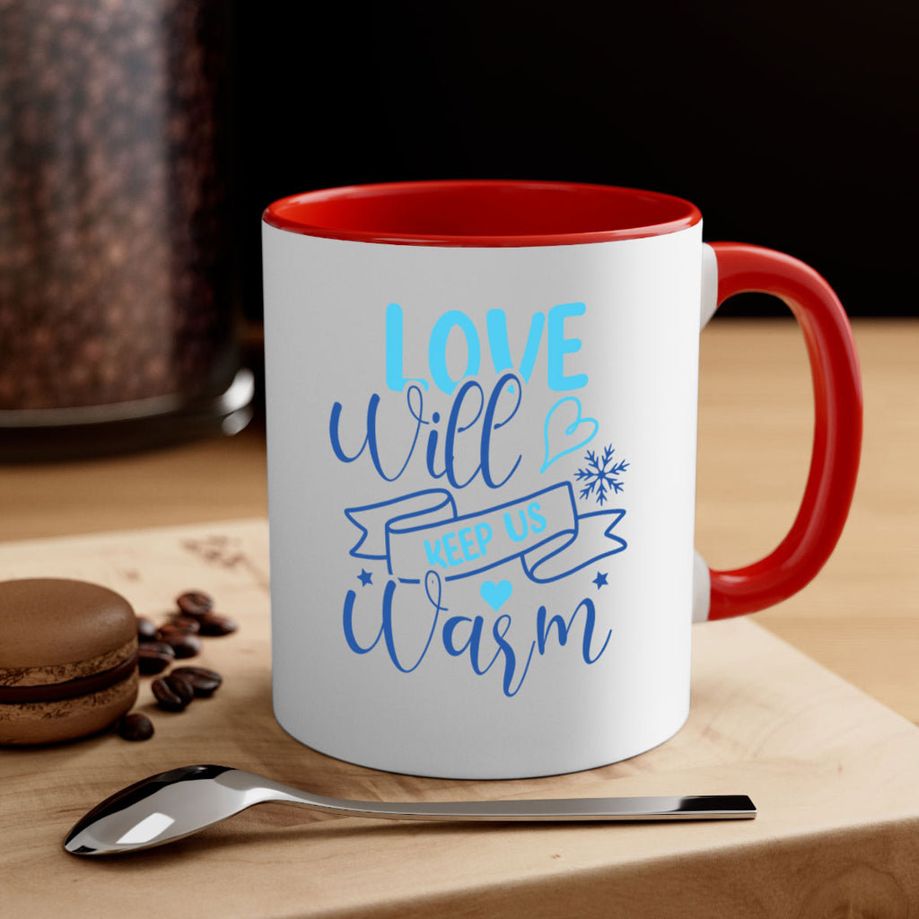love will keep us warm 313#- winter-Mug / Coffee Cup