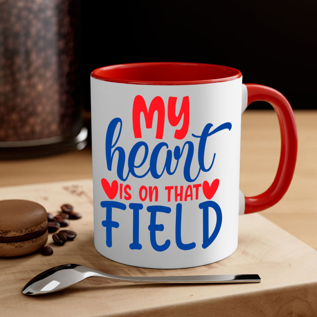 my heart is on that field 2050#- baseball-Mug / Coffee Cup