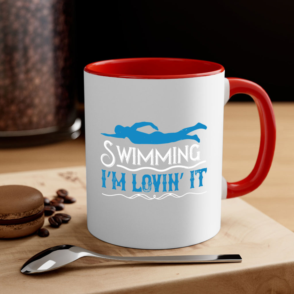 swimming I’m lovin’ it 376#- swimming-Mug / Coffee Cup