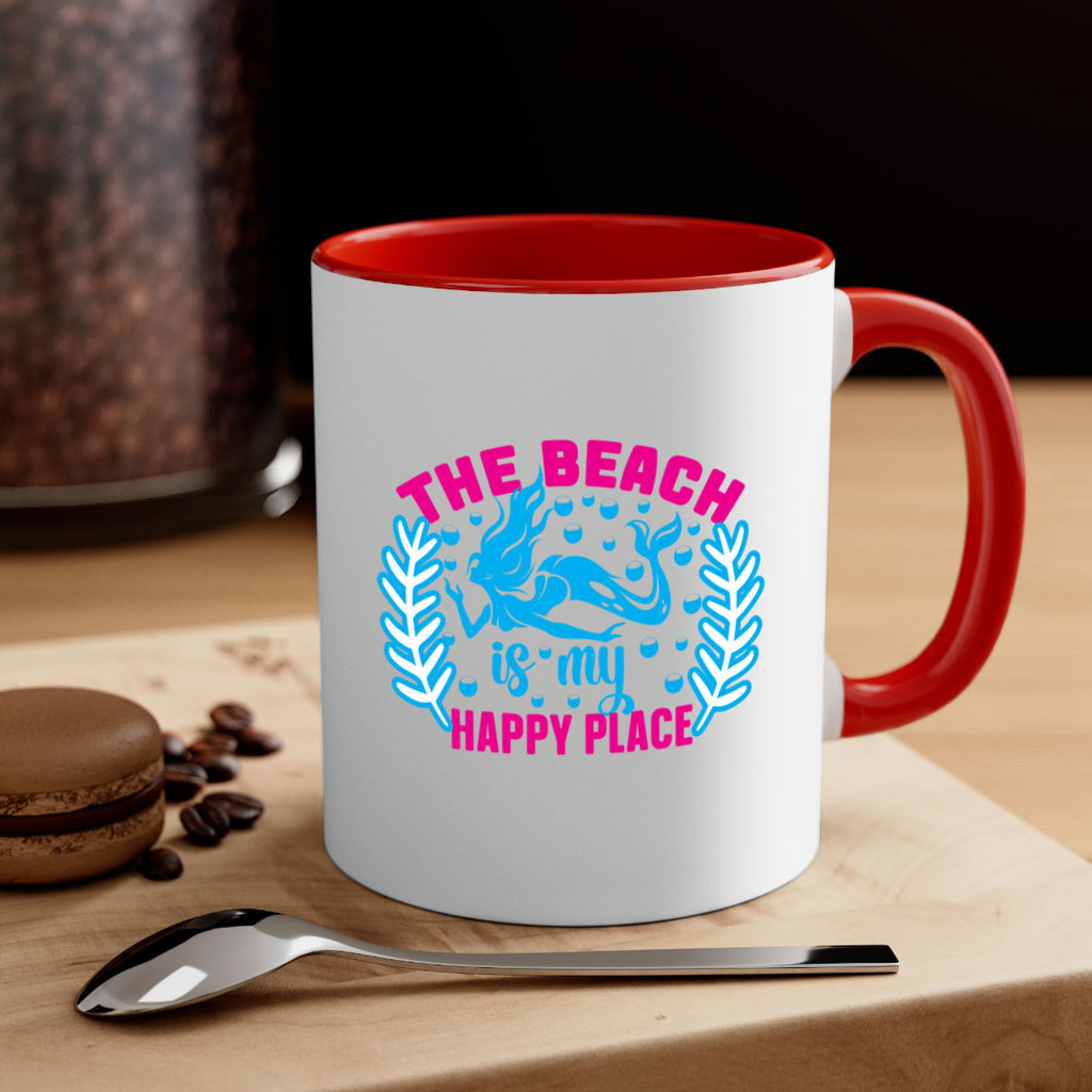 the beach is my happy place 626#- mermaid-Mug / Coffee Cup