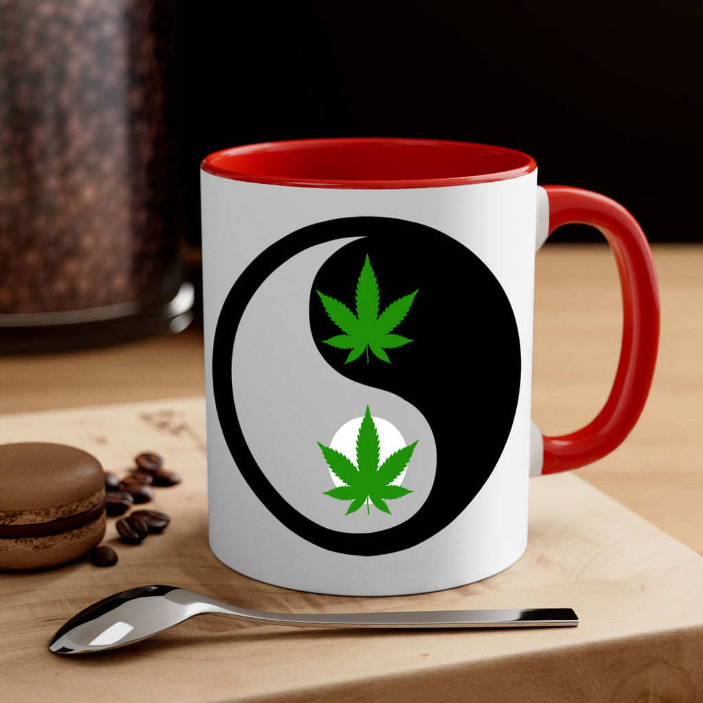 yin and yang weed 311#- marijuana-Mug / Coffee Cup