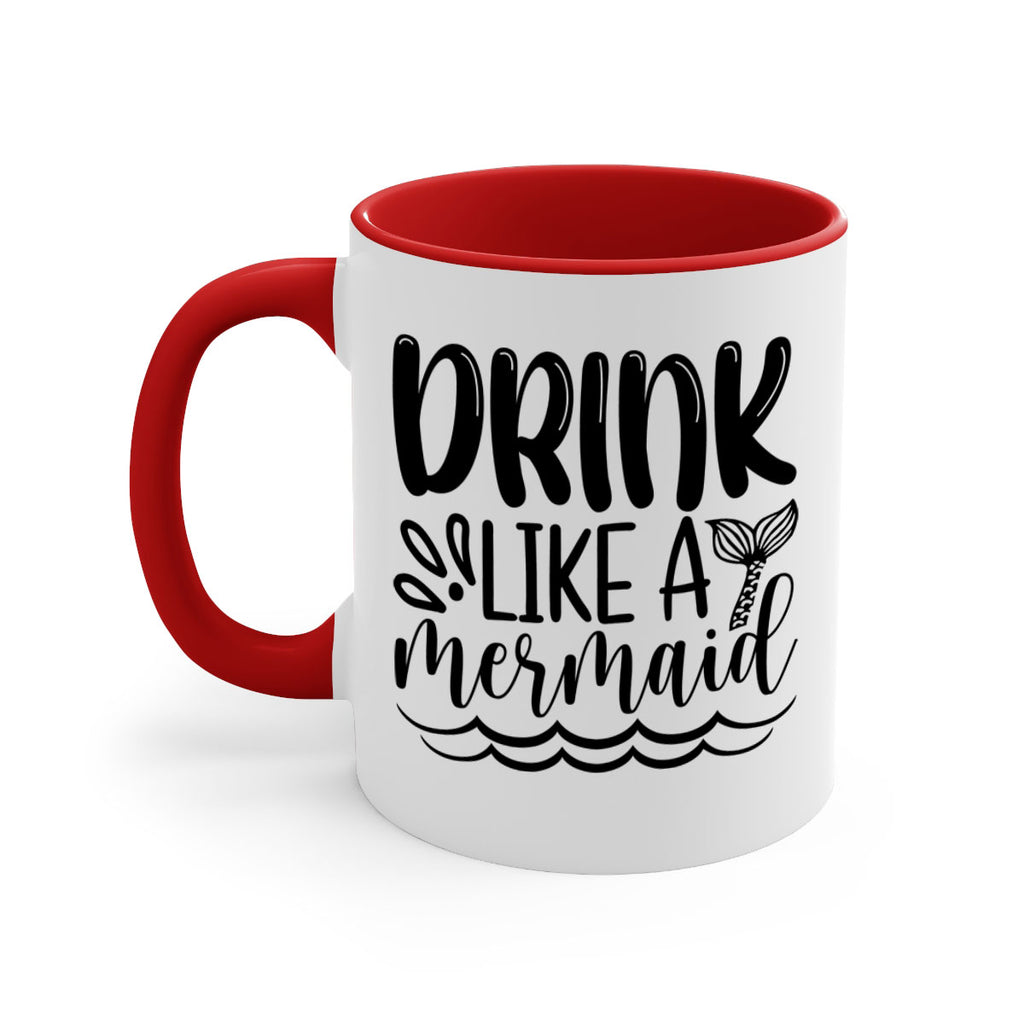 Drink Like A Mermaid 145#- mermaid-Mug / Coffee Cup