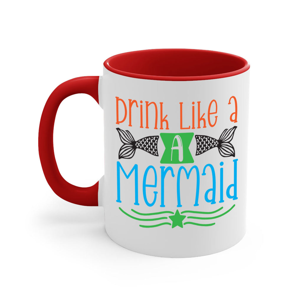 Drink Like A Mermaid 146#- mermaid-Mug / Coffee Cup