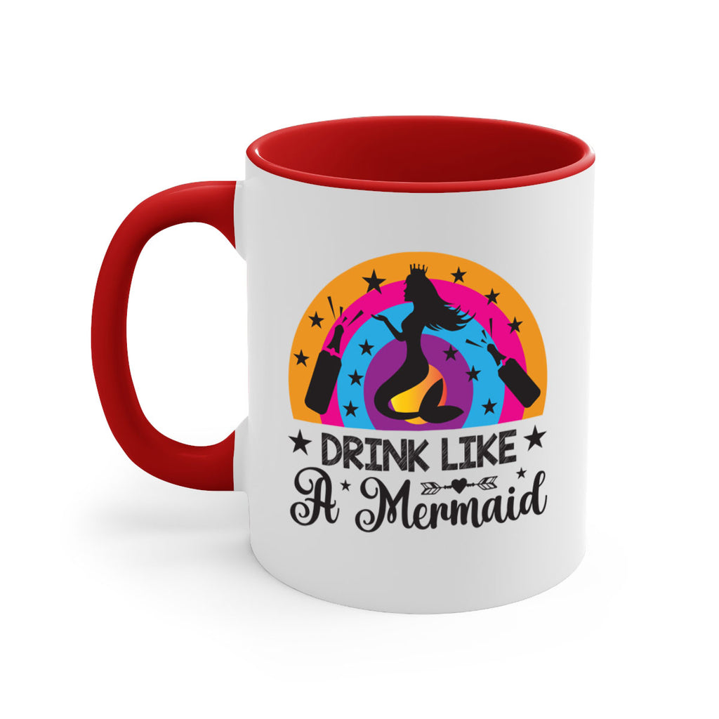 Drink like a mermaid 150#- mermaid-Mug / Coffee Cup