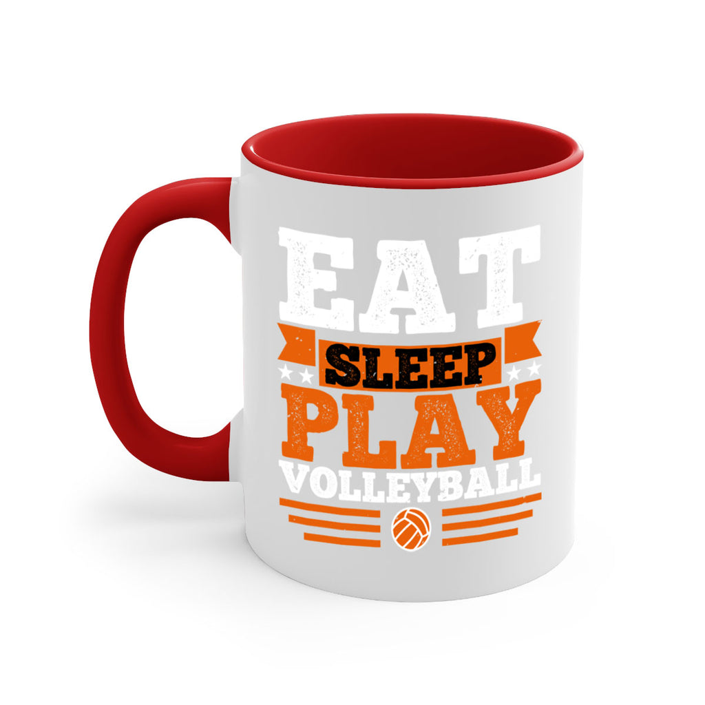 Eat sleep play volleyball 2341#- basketball-Mug / Coffee Cup