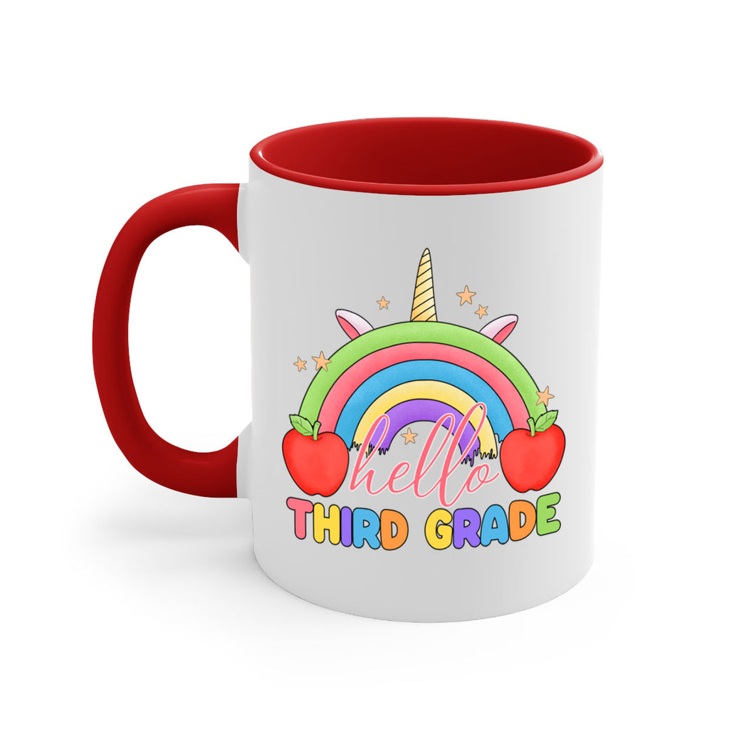 Hello 3rd Grade Unicorn Rainbow 13#- Third Grade-Mug / Coffee Cup