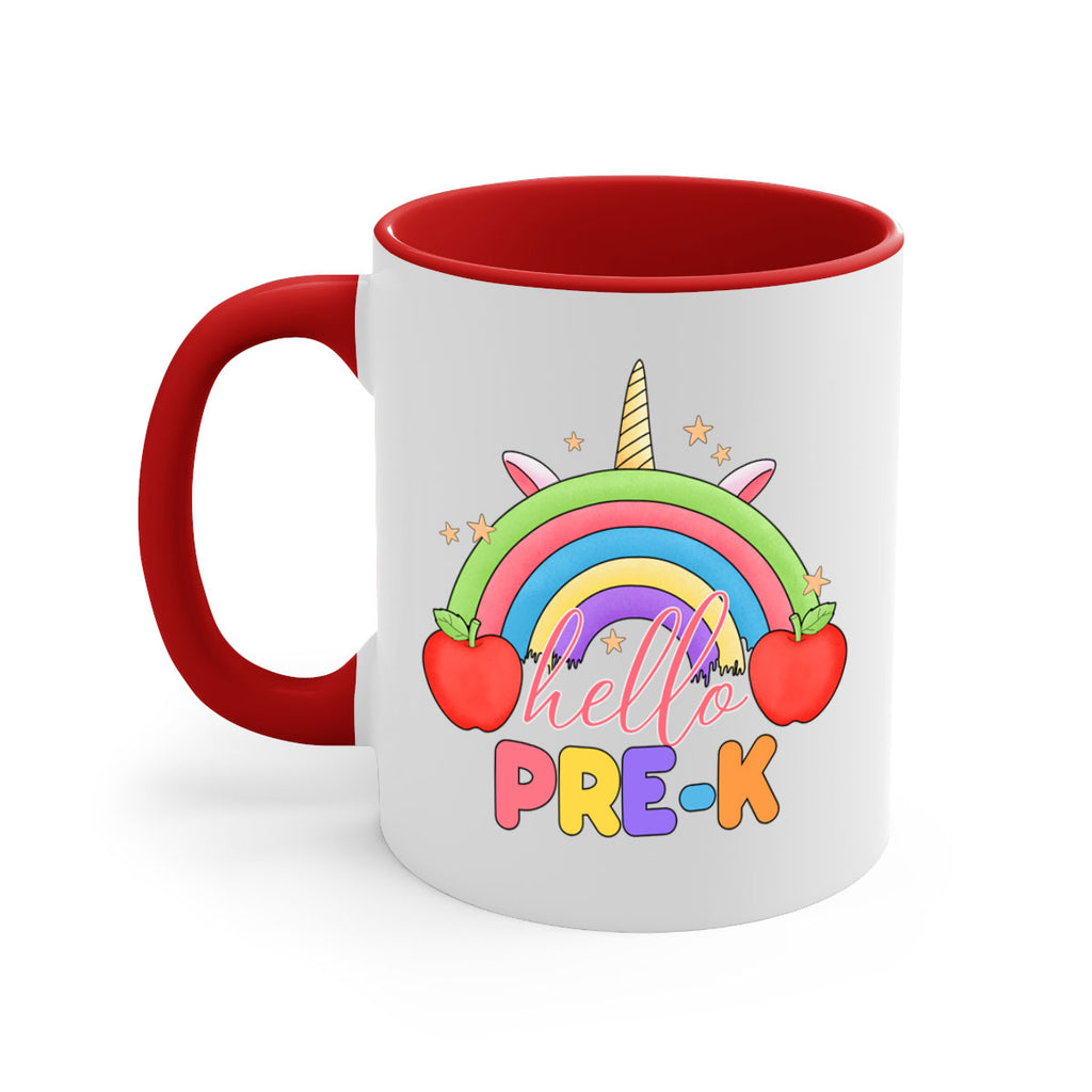 Hello PreK Unicorn Rainbow 7#- preK-Mug / Coffee Cup