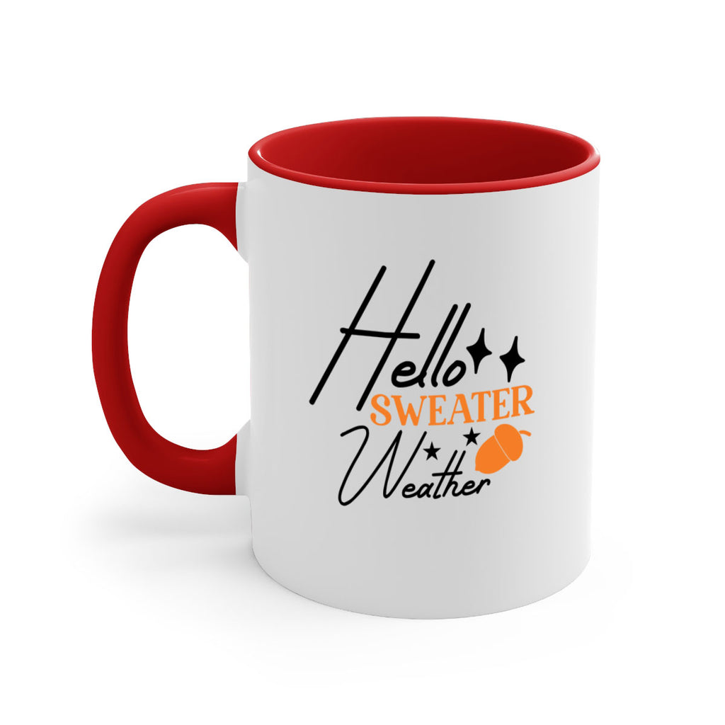 Hello Sweater Weather 296#- fall-Mug / Coffee Cup
