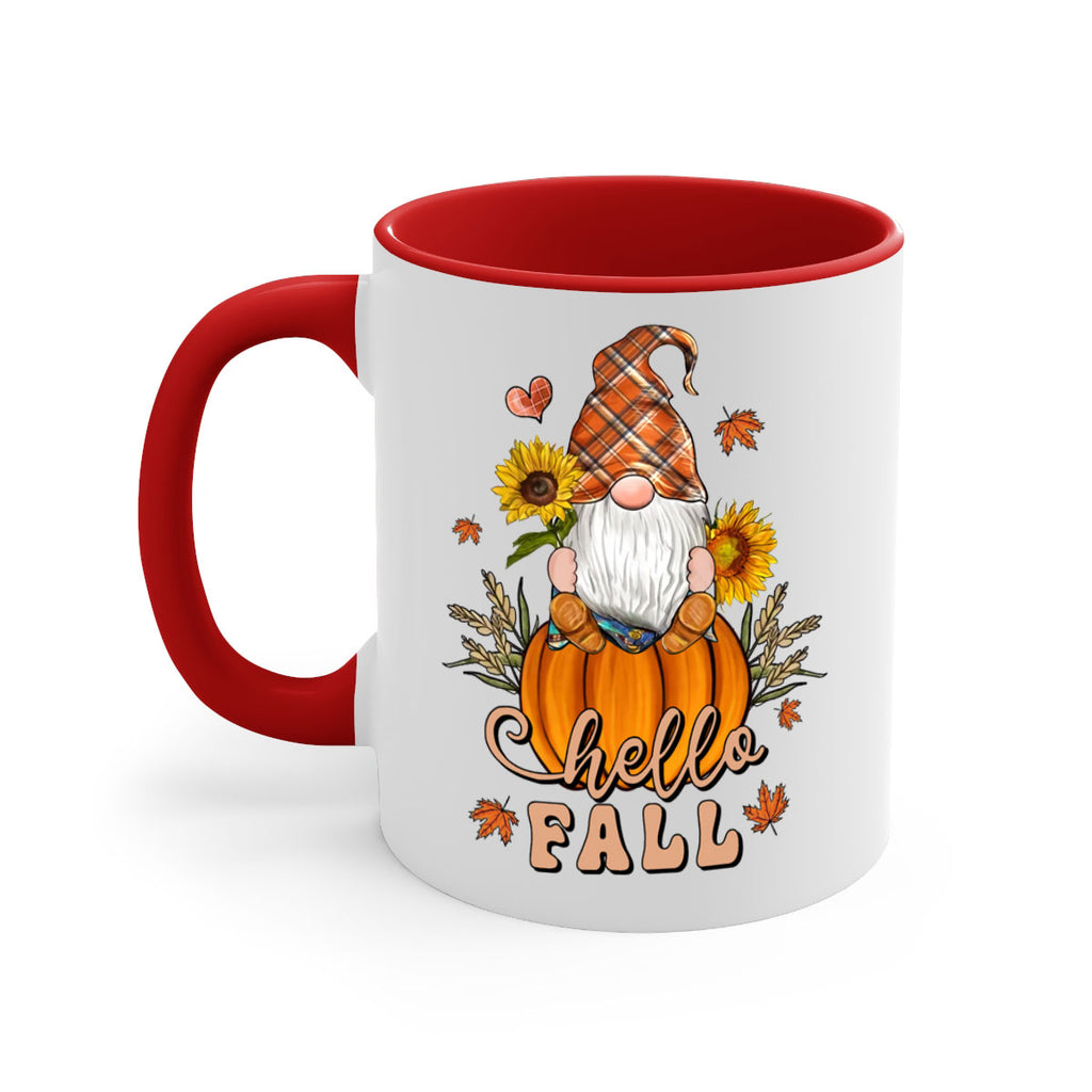 HelloFallAutumnGnome 298#- fall-Mug / Coffee Cup