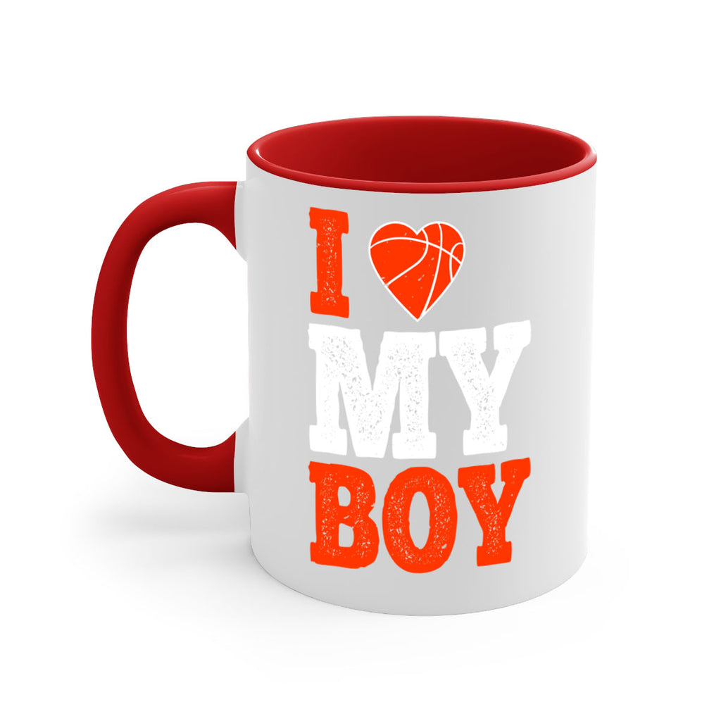 I love my boy 2254#- basketball-Mug / Coffee Cup