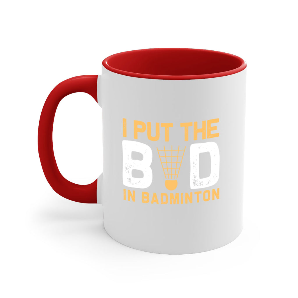 I put the 1097#- badminton-Mug / Coffee Cup