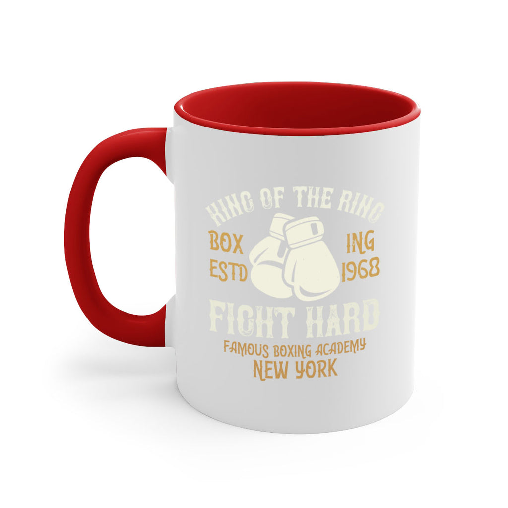King Of The Ring Boxing Estd Fight Hard Famous Boxing Academy New York 1907#- boxing-Mug / Coffee Cup
