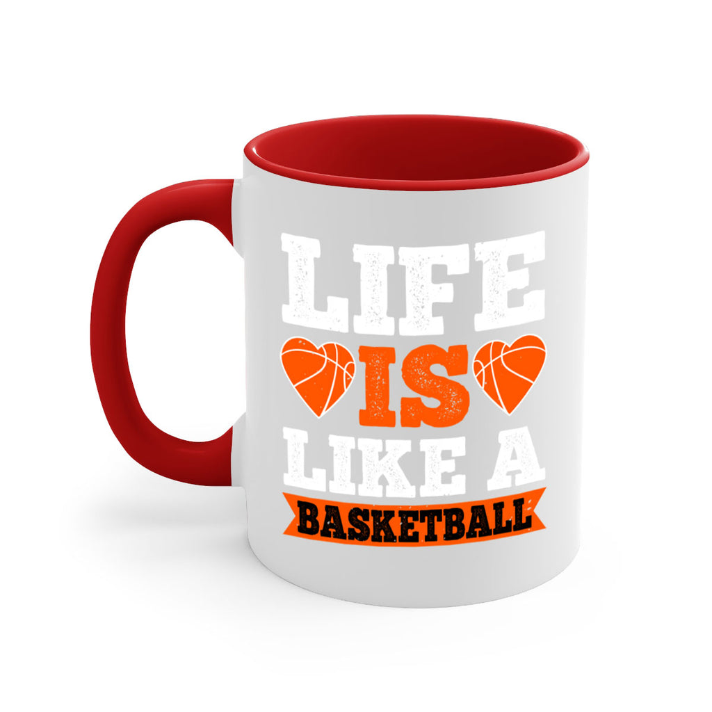 Life is like a basketball 2042#- basketball-Mug / Coffee Cup