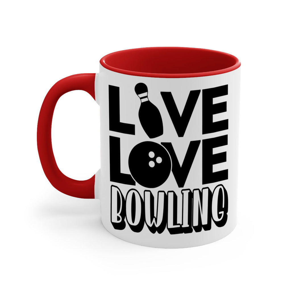 Live Love Bowling 833#- bowling-Mug / Coffee Cup