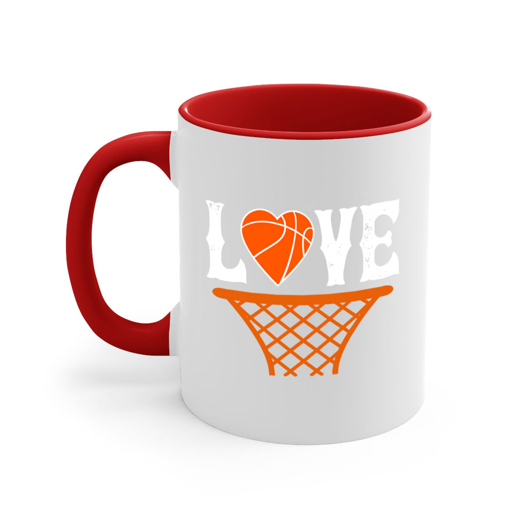 Love 704#- basketball-Mug / Coffee Cup