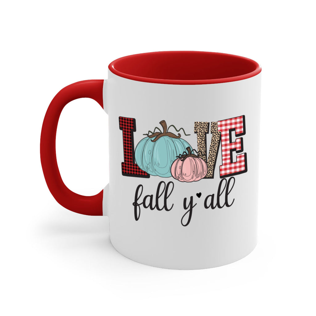 Love Fall Yall 409#- fall-Mug / Coffee Cup