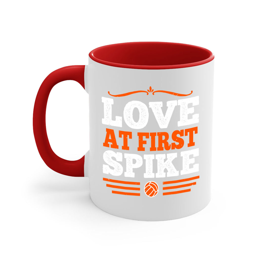 Love at first spike 735#- basketball-Mug / Coffee Cup