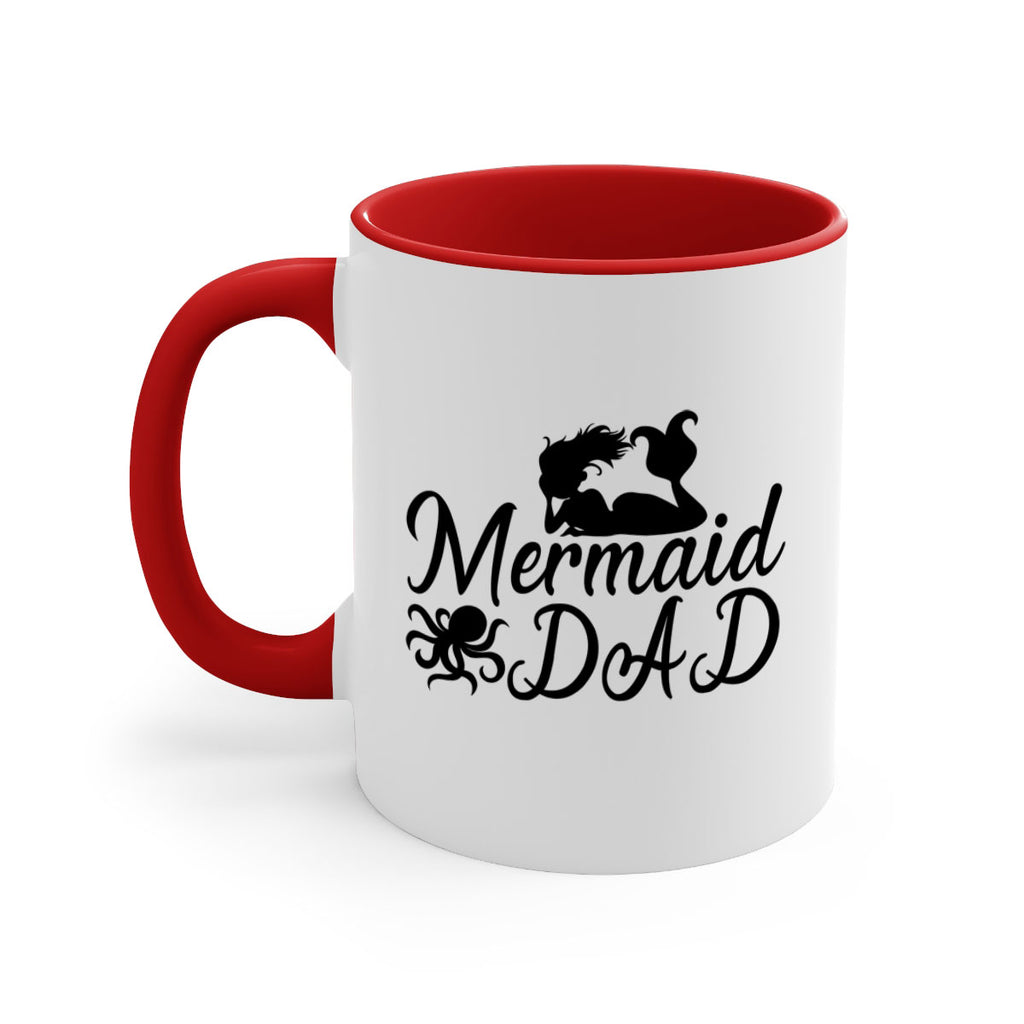 Mermaid Dad 357#- mermaid-Mug / Coffee Cup