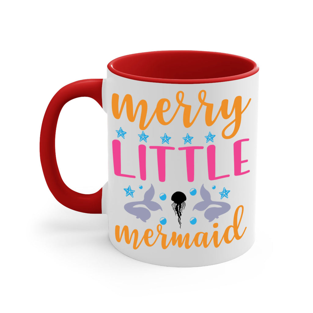 Merry Little Mermaid Design 503#- mermaid-Mug / Coffee Cup