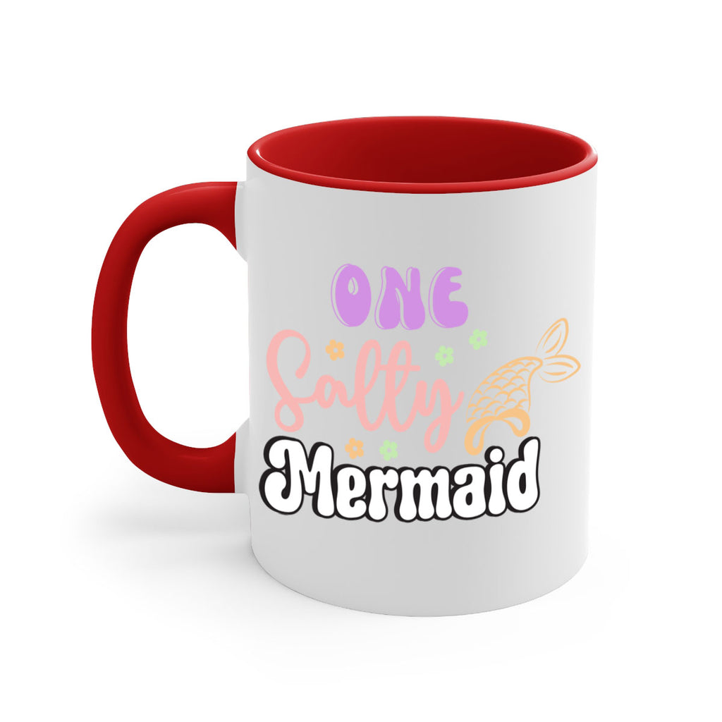 One Salty Mermaid 529#- mermaid-Mug / Coffee Cup