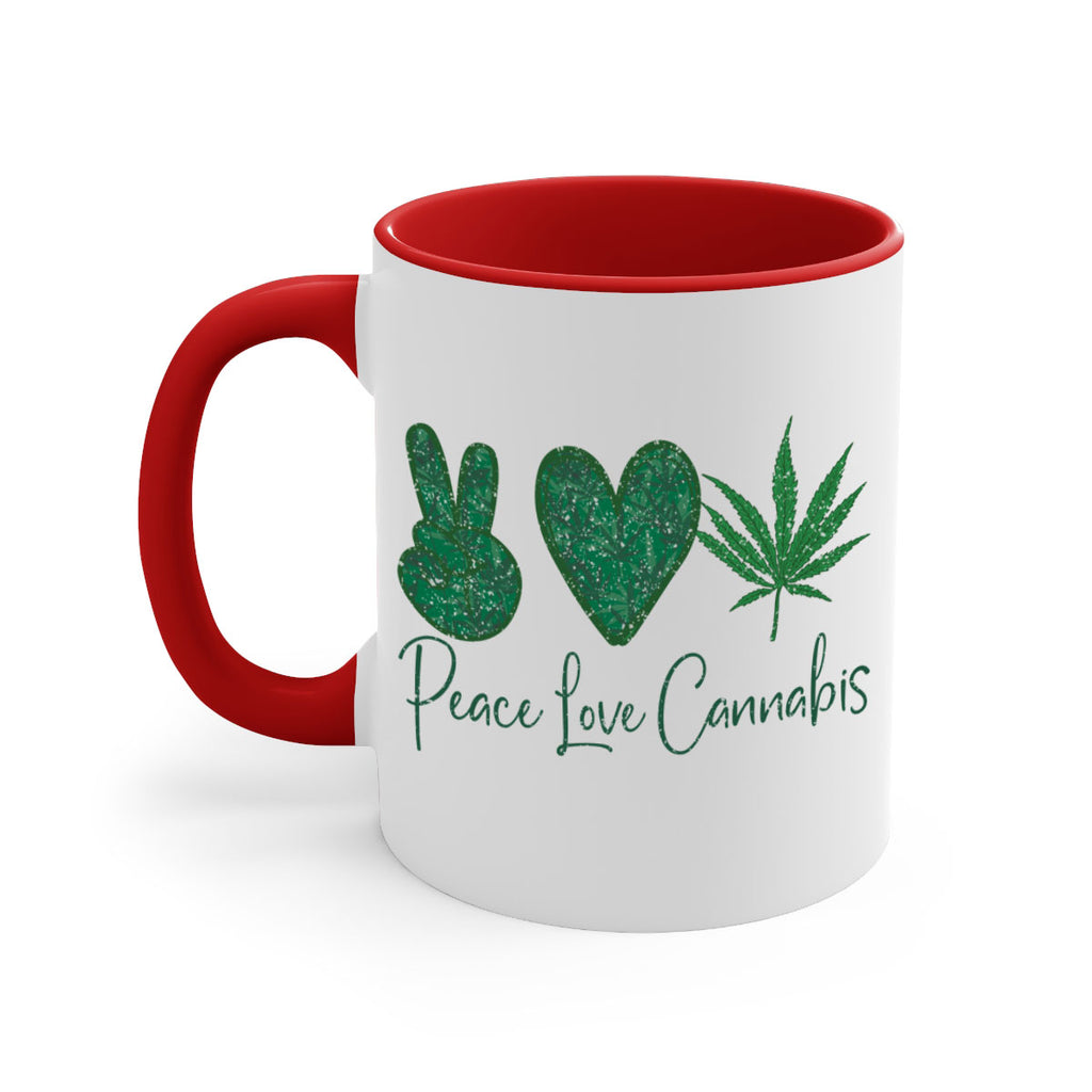 Peace Love Cannabis Sublimation 217#- marijuana-Mug / Coffee Cup