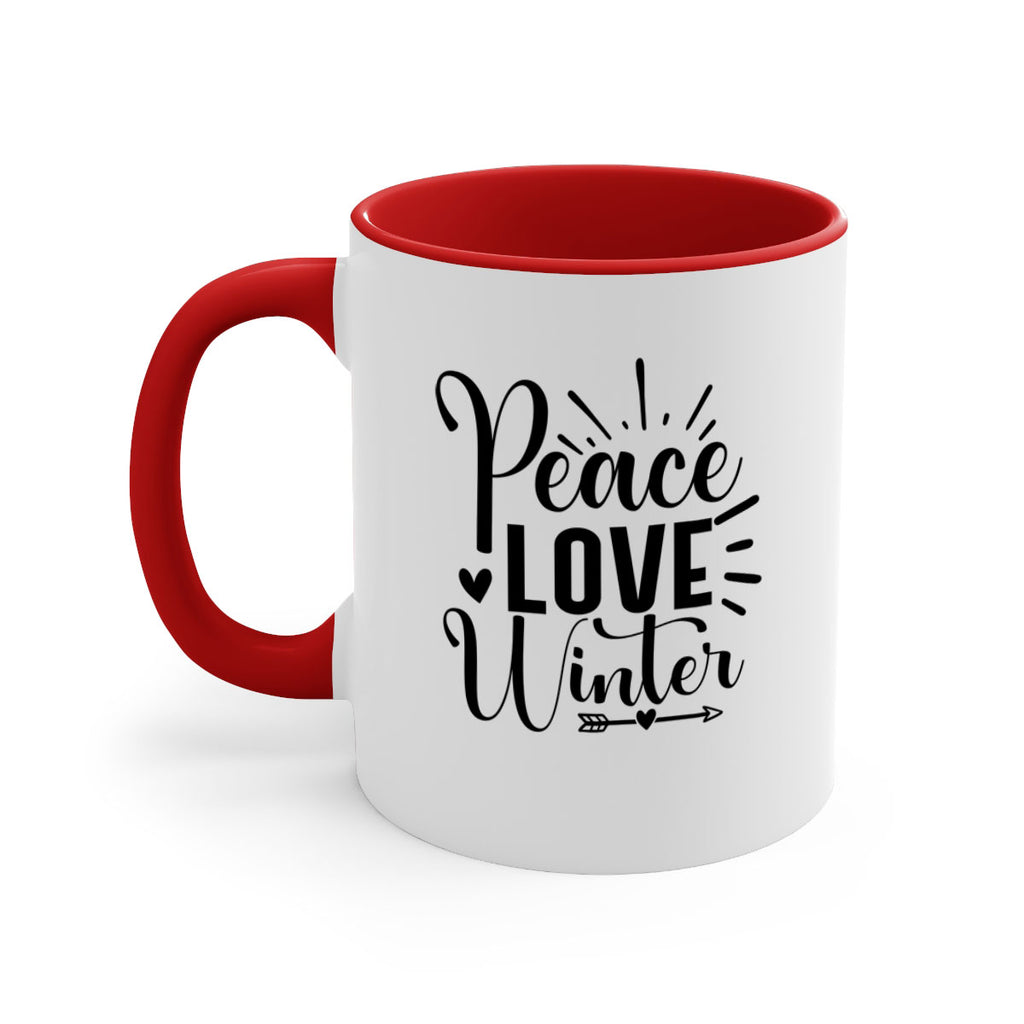 Peace Love Winter 331#- winter-Mug / Coffee Cup