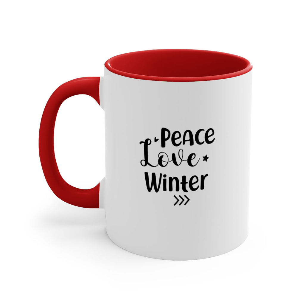 Peace Love Winter 332#- winter-Mug / Coffee Cup