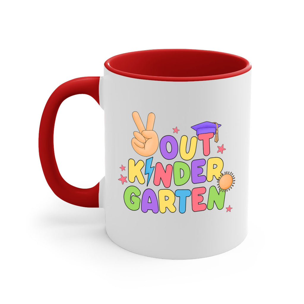 Peace Out Kindergarten Peace Hand 14#- Kindergarten-Mug / Coffee Cup
