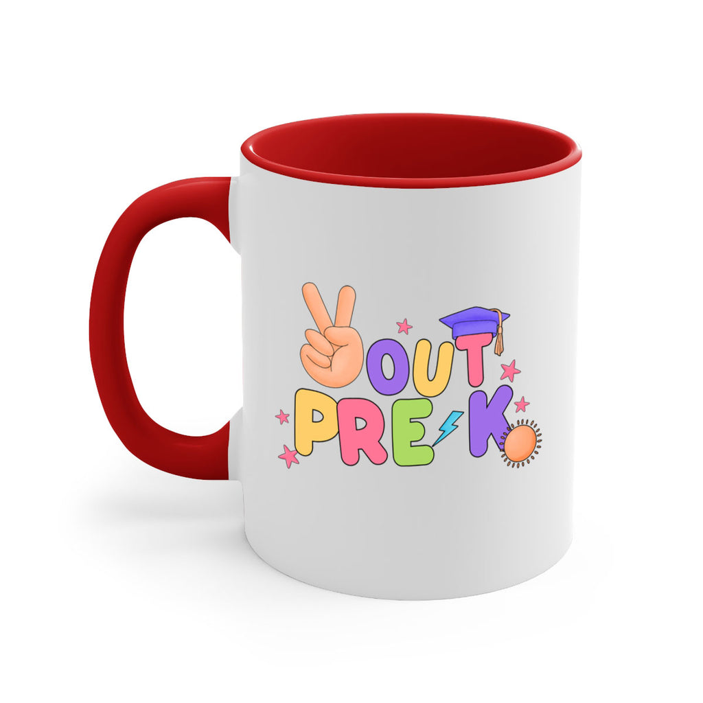 Peace Out PreK Peace Hand 22#- preK-Mug / Coffee Cup