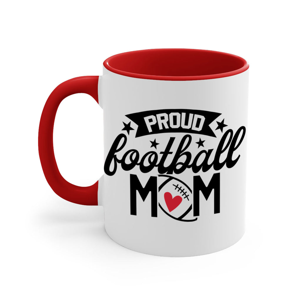 Proud football mom 563#- football-Mug / Coffee Cup